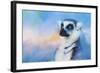 Colorful Expressions Lemur-Jai Johnson-Framed Giclee Print