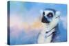 Colorful Expressions Lemur-Jai Johnson-Stretched Canvas