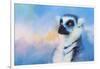 Colorful Expressions Lemur-Jai Johnson-Framed Giclee Print