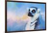 Colorful Expressions Lemur-Jai Johnson-Framed Giclee Print