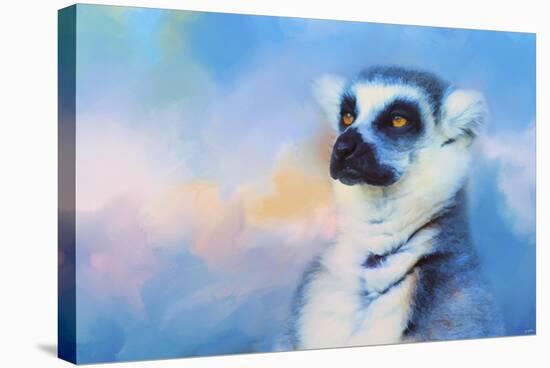 Colorful Expressions Lemur-Jai Johnson-Stretched Canvas