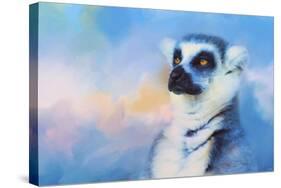 Colorful Expressions Lemur-Jai Johnson-Stretched Canvas