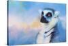 Colorful Expressions Lemur-Jai Johnson-Stretched Canvas