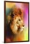 Colorful Expressions Lion-Jai Johnson-Framed Giclee Print