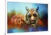 Colorful Expressions Tiger 2-Jai Johnson-Framed Giclee Print