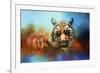 Colorful Expressions Tiger 2-Jai Johnson-Framed Giclee Print