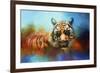 Colorful Expressions Tiger 2-Jai Johnson-Framed Giclee Print