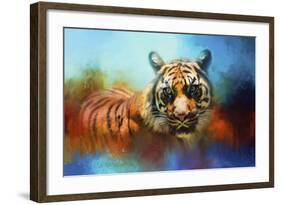 Colorful Expressions Tiger 2-Jai Johnson-Framed Giclee Print