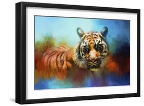 Colorful Expressions Tiger 2-Jai Johnson-Framed Giclee Print