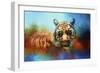 Colorful Expressions Tiger 2-Jai Johnson-Framed Giclee Print