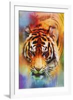 Colorful Expressions Tiger-Jai Johnson-Framed Giclee Print