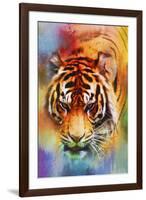 Colorful Expressions Tiger-Jai Johnson-Framed Giclee Print