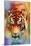 Colorful Expressions Tiger-Jai Johnson-Mounted Giclee Print