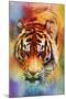 Colorful Expressions Tiger-Jai Johnson-Mounted Giclee Print