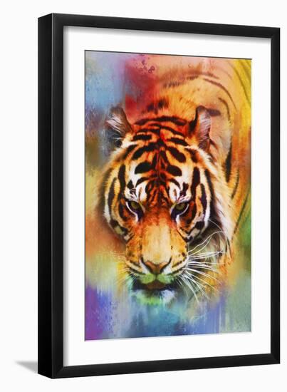 Colorful Expressions Tiger-Jai Johnson-Framed Giclee Print