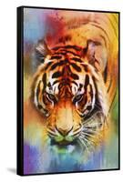 Colorful Expressions Tiger-Jai Johnson-Framed Stretched Canvas