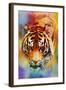 Colorful Expressions Tiger-Jai Johnson-Framed Giclee Print