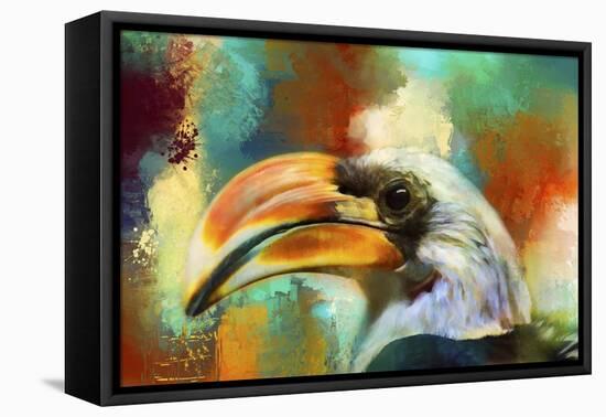 Colorful Expressions Toucan-Jai Johnson-Framed Stretched Canvas