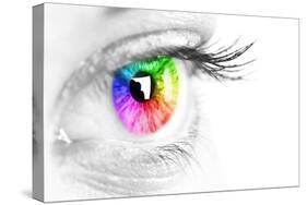 Colorful Eye-Arcoss-Stretched Canvas