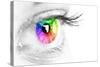 Colorful Eye-Arcoss-Stretched Canvas