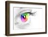 Colorful Eye-Arcoss-Framed Photographic Print