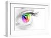 Colorful Eye-Arcoss-Framed Photographic Print