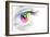 Colorful Eye-Arcoss-Framed Photographic Print