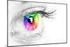 Colorful Eye-Arcoss-Mounted Photographic Print