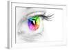 Colorful Eye-Arcoss-Framed Photographic Print