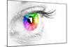 Colorful Eye-Arcoss-Mounted Photographic Print