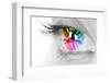 Colorful Eye-Arcoss-Framed Photographic Print