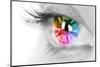 Colorful Eye-Arcoss-Mounted Photographic Print