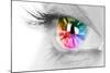 Colorful Eye-Arcoss-Mounted Photographic Print