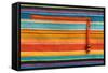 Colorful Fabric Texture With Zipper-Ultrapro-Framed Stretched Canvas