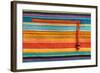 Colorful Fabric Texture With Zipper-Ultrapro-Framed Art Print