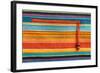 Colorful Fabric Texture With Zipper-Ultrapro-Framed Art Print