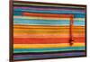 Colorful Fabric Texture With Zipper-Ultrapro-Framed Art Print