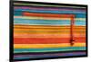 Colorful Fabric Texture With Zipper-Ultrapro-Framed Art Print