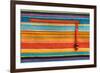 Colorful Fabric Texture With Zipper-Ultrapro-Framed Art Print