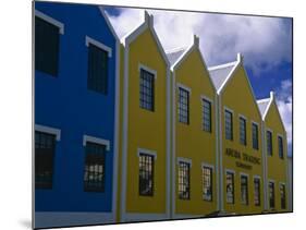 Colorful Facades, Oranjestad, Aruba-George Oze-Mounted Photographic Print