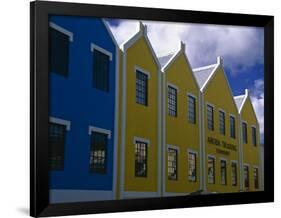 Colorful Facades, Oranjestad, Aruba-George Oze-Framed Photographic Print