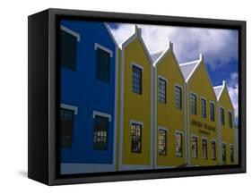 Colorful Facades, Oranjestad, Aruba-George Oze-Framed Stretched Canvas