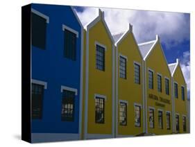 Colorful Facades, Oranjestad, Aruba-George Oze-Stretched Canvas