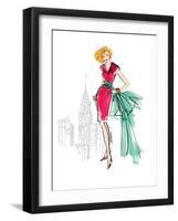 Colorful Fashion III-Anne Tavoletti-Framed Premium Giclee Print