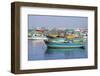 Colorful Fishing Boats in Harbor-Darrell Gulin-Framed Photographic Print