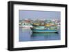 Colorful Fishing Boats in Harbor-Darrell Gulin-Framed Photographic Print