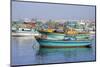 Colorful Fishing Boats in Harbor-Darrell Gulin-Mounted Photographic Print