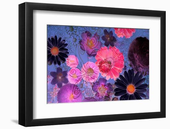 Colorful Floral Design-Alaya Gadeh-Framed Photographic Print