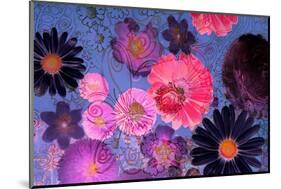 Colorful Floral Design-Alaya Gadeh-Mounted Photographic Print