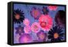 Colorful Floral Design-Alaya Gadeh-Framed Stretched Canvas